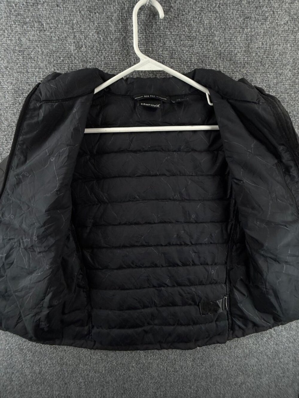 Marmot 800 Down Fill Puffer Jacket Insulated Women Black Full Zip Small Logo - Picture 12 of 16